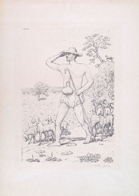 Tullio Garbari, a shepherd